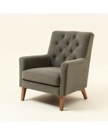 31.8 '' Wide Tufted Polyester Wingback Chair (synthetic illustration; no displayed measurements)