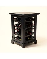 Rosenkranz Wood Server With 12 Bottle Floor Wine Cabinet (synthetic illustration; no displayed measurements)