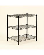 Donan 31.89 '' H X 29.13 '' W X 13.78 '' D Multi-Purpose 3-Shelf Wire Shelving Unit (synthetic illustration; no displayed measurements)