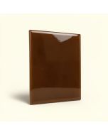 3 '' X 6 '' Glass Wood Look Tile In Glossy Brown (synthetic illustration; no displayed measurements)