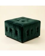 Leni 33 '' Wide Velvet Tufted Square Cocktail Ottoman (synthetic illustration; no displayed measurements)