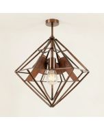 Bolger Geometric Tiered Chandelier With Leather Accents (synthetic illustration; no displayed measurements)