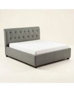 Reinaldo Studded Winged Upholstered Storage Platform Bed (synthetic illustration; no displayed measurements)
