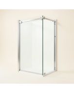 68 '' W Single Sliding Frameless Shower Door (synthetic illustration; no displayed measurements)