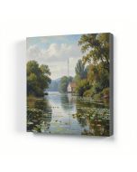 Argenteuil , 1875 By Claude Monet Painting Print On Wrapped Canvas (synthetic illustration; no displayed measurements)