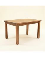 Alayjha Rubberwood Solid Wood Dining Table (synthetic illustration; no displayed measurements)