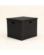 Outdoor 96 Gallon Rattan Deck Box (synthetic illustration; no displayed measurements)