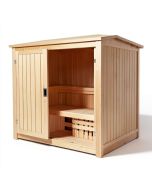 Princeton 6 Person Traditional Steam Sauna In Cedar (synthetic illustration; no displayed measurements)