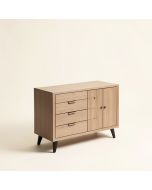 Jacquard 60 '' Vanity Base Only With Furniture Legs , 2 Doors And 3 Drawers (synthetic illustration; no displayed measurements)