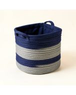 Cotton Rope Storage Basket Bin With Handles (synthetic illustration; no displayed measurements)