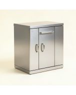 Stainless Steel 2 Door Storage Cabinet (synthetic illustration; no displayed measurements)