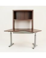 Hanrahan Height Adjustable L-Shape Standing Desk With Hutch (synthetic illustration; no displayed measurements)