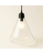 12 '' W Glass Empire Pendant Shade ( Screw On ) (synthetic illustration; no displayed measurements)