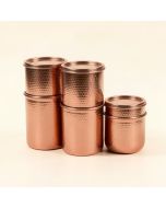 Hammered 4 Piece Kitchen Canister Set (synthetic illustration; no displayed measurements)