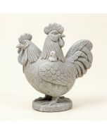 Nahant Farmhouse Stacked Rooster , Hen And Chick Figurine (synthetic illustration; no displayed measurements)