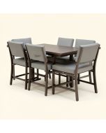 California Square 2-Person 27.6 '' Long Bar Height Dining Set With Cushions (synthetic illustration; no displayed measurements)