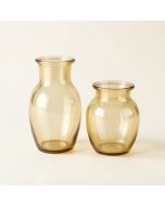 2 Piece Halie Gold Indoor / Outdoor Glass Table Vase Set (synthetic illustration; no displayed measurements)
