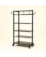 33 '' W With 4 Shelves And 2 Hanging Rods Garment Rack (synthetic illustration; no displayed measurements)