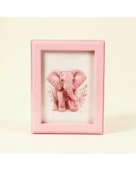 Precious Moments Love At First Sight Elephant 4X6 Resin And Glass Pink Ultrasound Picture Frame (synthetic illustration; no displayed measurements)