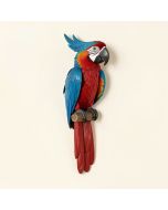 Tropical Scarlet Macaws Wall Décor (synthetic illustration; no displayed measurements)