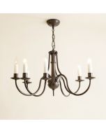 Luanda 6 - Light Candle Style Drum Chandelier (synthetic illustration; no displayed measurements)