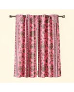 Desaree Striped Primitive Shapes With Flowers Circles Ancient Folk Culture Inspired Trippy Motif Graphic Print & Text Semi-Sheer Rod Pocket Curtain Panel (synthetic illustration; no displayed measurements)