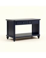 Console Table Sofa Table For Entryway With Drawers And Long Shelf Rectangular ( Antique Navy ) (synthetic illustration; no displayed measurements)