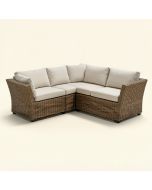 Ginelie 113.36 '' Wide Outdoor Wicker U-Shaped Patio Sectional With Cushions (synthetic illustration; no displayed measurements)