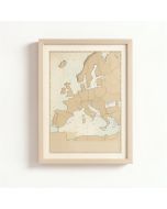 Ethnographische Karte Von Europa , 1847 By Heinrich Berghaus Framed Graphic Art On Canvas (synthetic illustration; no displayed measurements)