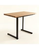 Akeira Counter Height 42 '' Iron Sled Dining Table (synthetic illustration; no displayed measurements)