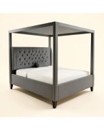 Dessence Tufted Four Poster Bed (synthetic illustration; no displayed measurements)