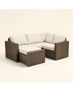 Alaze 4 Piece Outdoor Furniture Complete Patio Sofa Seating Group With Cushions (synthetic illustration; no displayed measurements)