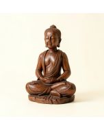 Adrina Handcrafted Meditative Calm Indonesian Suar Wood Yoga Figurine Sculpture (synthetic illustration; no displayed measurements)