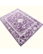 Tynes Geometric Purple/White Area Rug (synthetic illustration; no displayed measurements)