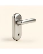 Broadway Lever With Upland Trim Keyed Entry Lock (synthetic illustration; no displayed measurements)