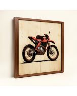 Sign Dirt Biking Framed Graphic Art (synthetic illustration; no displayed measurements)