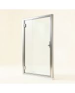60 '' W X 62 '' H Semi-Frameless Tub Door (synthetic illustration; no displayed measurements)