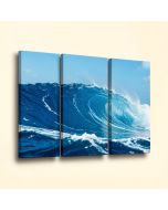 Ocean Waves In Hawaii - 3 Piece Graphic Art On Wrapped Canvas Set (synthetic illustration; no displayed measurements)