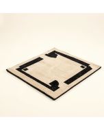 Mccoole Hand-Hooked Wool Beige/Black Area Rug (synthetic illustration; no displayed measurements)