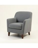 Salom Upholstered Parsons Chair In Gray (synthetic illustration; no displayed measurements)