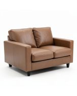 Eastham 64 '' Genuine Leather Square Arm Loveseat (synthetic illustration; no displayed measurements)