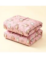 Cozy Line Home Fashions Home Sweet Pink Owl Print Reversible Quilt Set (synthetic illustration; no displayed measurements)