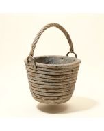 Basket With Handle Stone Hanging Planter (synthetic illustration; no displayed measurements)