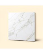 Full Calacatta 24 '' X 24 '' Porcelain Marble Look Wall & Floor Tile (synthetic illustration; no displayed measurements)