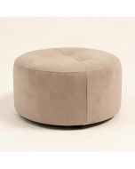 Henninger 25 '' Tufted Round Storage Ottoman (synthetic illustration; no displayed measurements)
