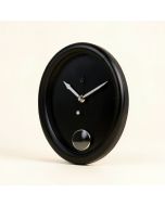 Galaxy Glow In The Dark Poly Resin Clock With Thermometer 14 '' Wall Clock (synthetic illustration; no displayed measurements)