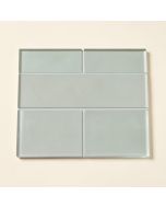 Keyondria 3 '' X 12 '' Glass Brick Look Subway Tile (synthetic illustration; no displayed measurements)
