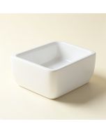 White Ceramic Rectangular Vessel Bathroom Sink (synthetic illustration; no displayed measurements)