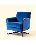 Joffe 33 '' Wide Velvet Swivel Armchair (synthetic illustration; no displayed measurements)