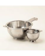 Home Basics Stainless Steel 3 Piece Strainer Set (synthetic illustration; no displayed measurements)